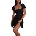 thumbnail image 3 of Gupgi Lace Dress for Women Ruffle A Line Flowy Mini Dresses Clubwear, 3 of 6