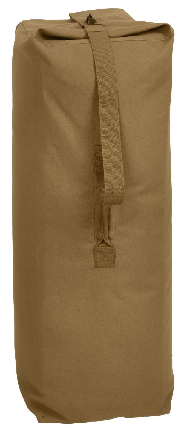 top load canvas duffle bags military style