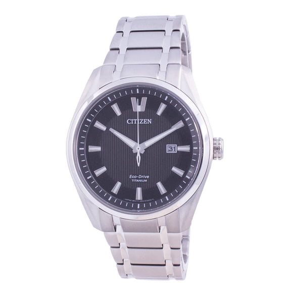 Citizen Super Titanium Black Dial Eco-Drive AW1240-57E 100M Men's Watch
