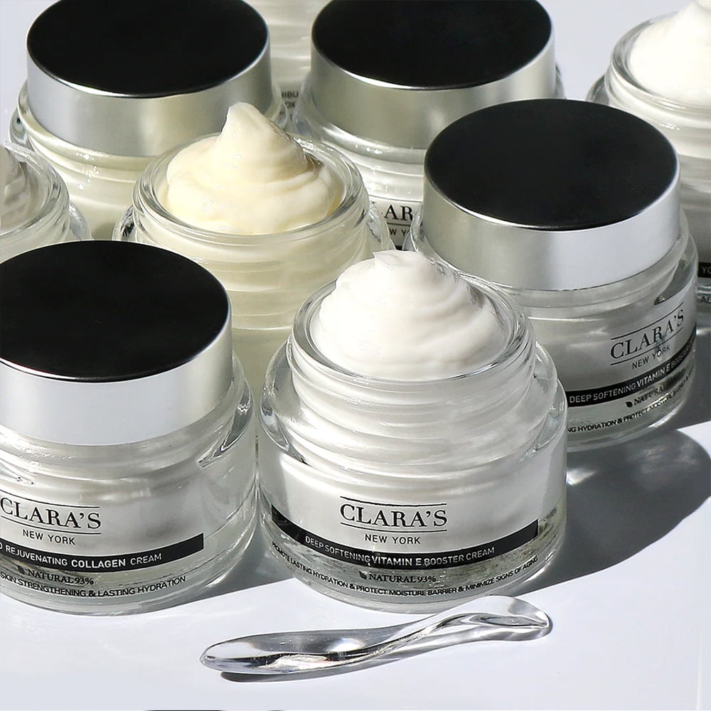 CLARA'S NEW YORK Deep Softening Vitamin E Booster Cream 1.69 fl oz. (50ml), Made for Healthy Glowing Skin