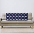 thumbnail image 5 of Body Pillow Cover - Soft Body Pillow Pillowcase, Dark blue anchors red dots Breathable Long Body Pillow Case Cover with Invisible Zipper 20x60in, 5 of 5