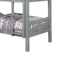 thumbnail image 3 of Slatted Twin Over Twin Bunk Bed with Attached Ladder Gray - Saltoro Sherpi, 3 of 5