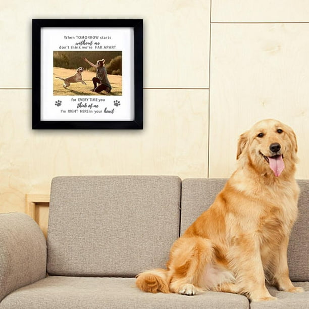 Wooden Photo Frame Dog Condolence In Loving Memory Pet Lost