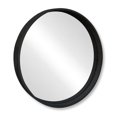 thumbnail image 2 of ITY International - Miroir Mural Rond, Diamètre 23.6 Pouces, Cadre Noir, 2 of 4