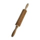 thumbnail image 1 of Rodillo de madera grabado en relieve para repostería, , pasteles, diseño navideño, hecho de madera, ideal para repostería navideña, regalo de, 1 of 9