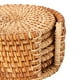 thumbnail image 5 of Posavasos de Ratán Jadeshay 6 Posavasos hechos A mano antideslizante, 5 of 8