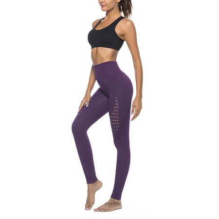 Women Mesh Stretch Sport High Waist Pant Yoga Fitness Hip Push Up Leggings Running Jogging Gym Workout Scrunch Trousers