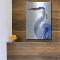 thumbnail image 5 of Luxe Metal Art 'Great Blue I' by Annie Warren, Metal Wall Art, 12"x16", 5 of 9