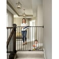 thumbnail image 1 of Regalo Extra Tall Top Of Stairs Metal Safety Gate, Black, 1 of 4