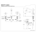 thumbnail image 5 of Kingston Brass Kb1971Ax Robinet de Lavabo Répandu - Finition Chromée Polie, 5 of 5