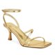 thumbnail image 1 of Sandalias con tiras Heels wetkiss Gold Kitten para mujer, talla 7.5, 1 of 8