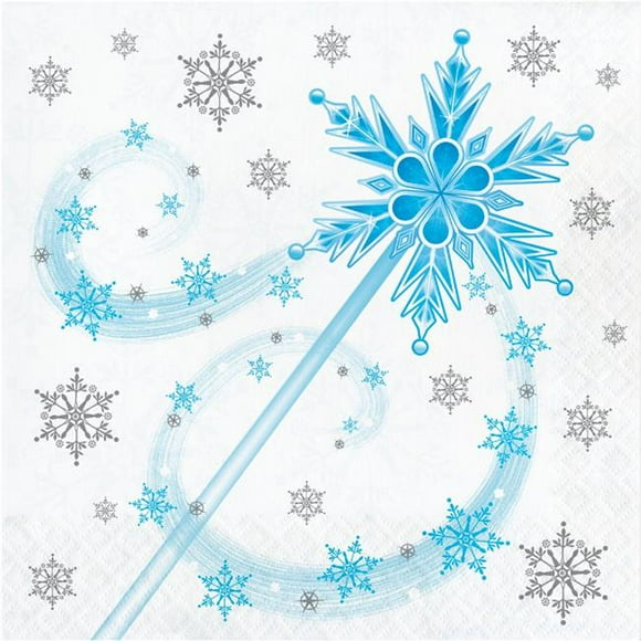 Creative Converting 343954 Serviettes de Princesse des Neiges 6.5 Po. - Lot de 12 - 16 Unités