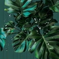 thumbnail image 5 of Orinice Palm Leaf Shower Curtain Banana Leaves Green Leaf Tropical Plants Hawaiian Jungle Theme Creative Modern Art Unique Fabric Bathroom Decor Set with Hooks,Green 60x72, 5 of 7