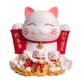 thumbnail image 1 of Alcancía de gato Maneki Neko, figura decorativa de gato para Pascua rojo, 1 of 9