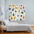 thumbnail image 5 of Curtains 63 Inch Length 2 Panels, Spring Butterfly Dragonfly Grommets Window Treatment Curtain, Botanical Floral Colorful Thermal Curtains Drapes for Living Room/Bathroom, 5 of 9
