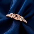thumbnail image 5 of Pompeii 1ct Morganite & Diamond 3-Stone Ring 10k Rose Gold (Peach,I1), 5 of 6