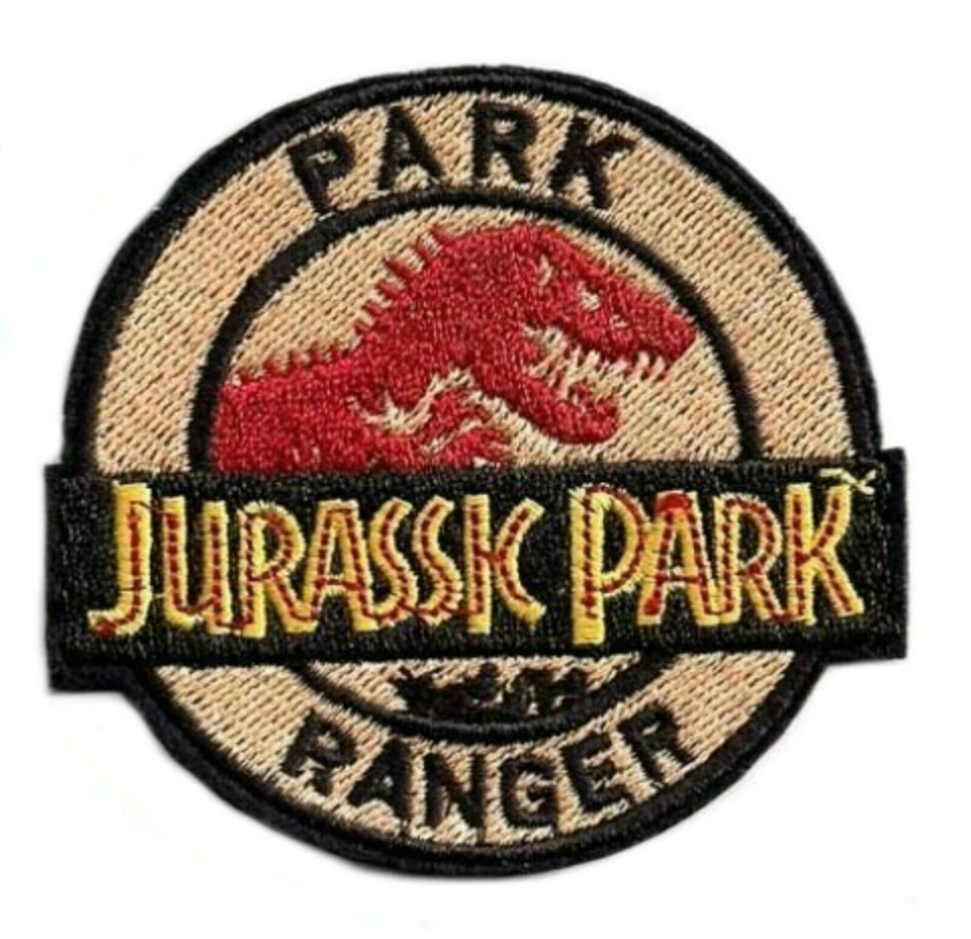 Jurassic Park Movie Ranger Dinosaur Skeleton Embroidered Patch Set Of 3 Jurassic Park Movie Ranger Dinosaur Skeleton Embroidered Patch Set Of 3
