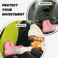 thumbnail image 4 of Uemuo Yellow Printed Car Back Seat Protector,2 Pcs Backseat Car Organizer, Kick Mats Back Seat Protector , Back Seat Organizer for Kids, 4 of 8