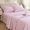 Pink Gingham-Queen, variant on Light Blue Gingham Ruffle King Sheet Set