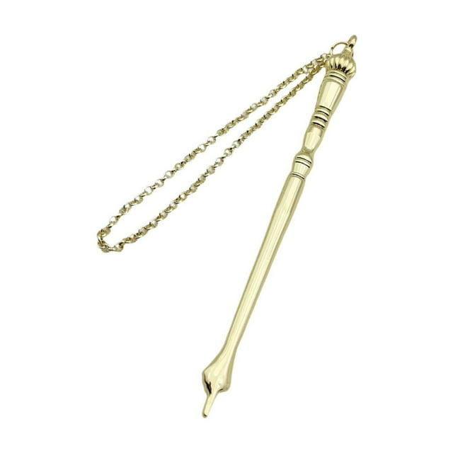 Guardoinrt Yad Torah Pointer Reading Tool Hand Pointer Crown Head Yad Silver Bible Hand Assistant Pointer Golden Onion Top Length 17cm
