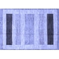 thumbnail image 1 of Ahgly Company Machine Washable Indoor Rectangle Abstract Blue Modern Area Rugs, 8' x 12', 1 of 4