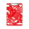 thumbnail image 1 of Corte de papel de China buey animal del Zodiaco Portapapeles Carpeta de escritura Placa de soporte A4, 1 of 4