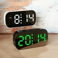 thumbnail image 6 of Yannee LED Mirror Digital Alarm Clock Bedside Alarm Clock Mirror Alarm, Adjustable Brightness for Bedroom Office Desktop, 6 of 10