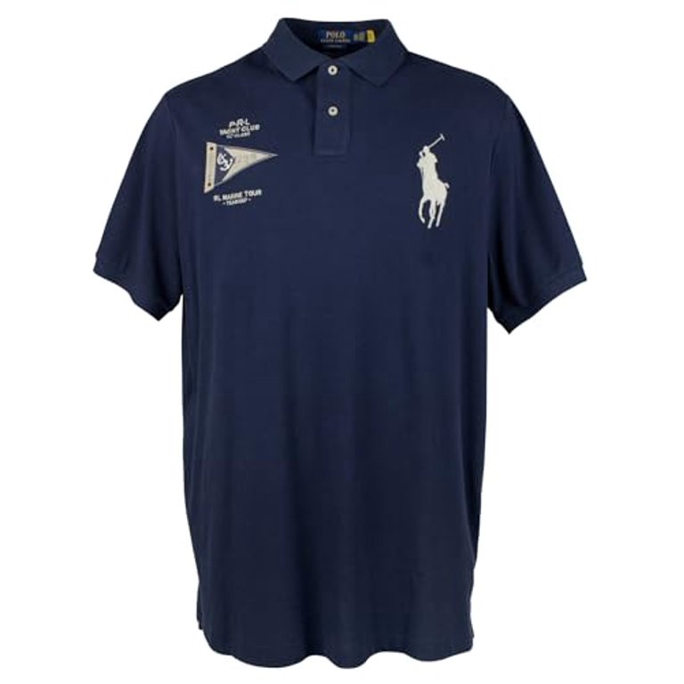 Men's Classic Fit Big Pony Short Sleeve Polo Shirt Nvy XXL