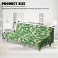 thumbnail image 7 of Xoenoiee Green Shamrock Daisy Flower Print Futon Cover Full Size Stretch Futon Mattress Cover St. Patrick's Day Decor Soft Armless Sofa Bed Slipcover Furniture Protector with Elastic Bottom, 7 of 7