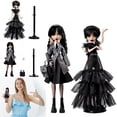 thumbnail image 1 of Wednesday Dolls and Accessories, Monster High Wednesday Addams Collectible in Nevermore Academy Uniform with Thing and Backpack, Doll Stand, 1 of 5