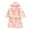 Pink, variant on GYRATEDREAM Boys Girls Bathrobes,Toddler Boy Girl Robes,Children's Plush Soft Coral Fleece Hooded Pajamas Sleepwear for 4-5Y Pink