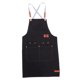 thumbnail image 5 of BESTYASH Delantal Negro De Lona Impermeable Con Bolsillos Para Jardinería Ajustable De Estilo Cruzado, 5 of 8