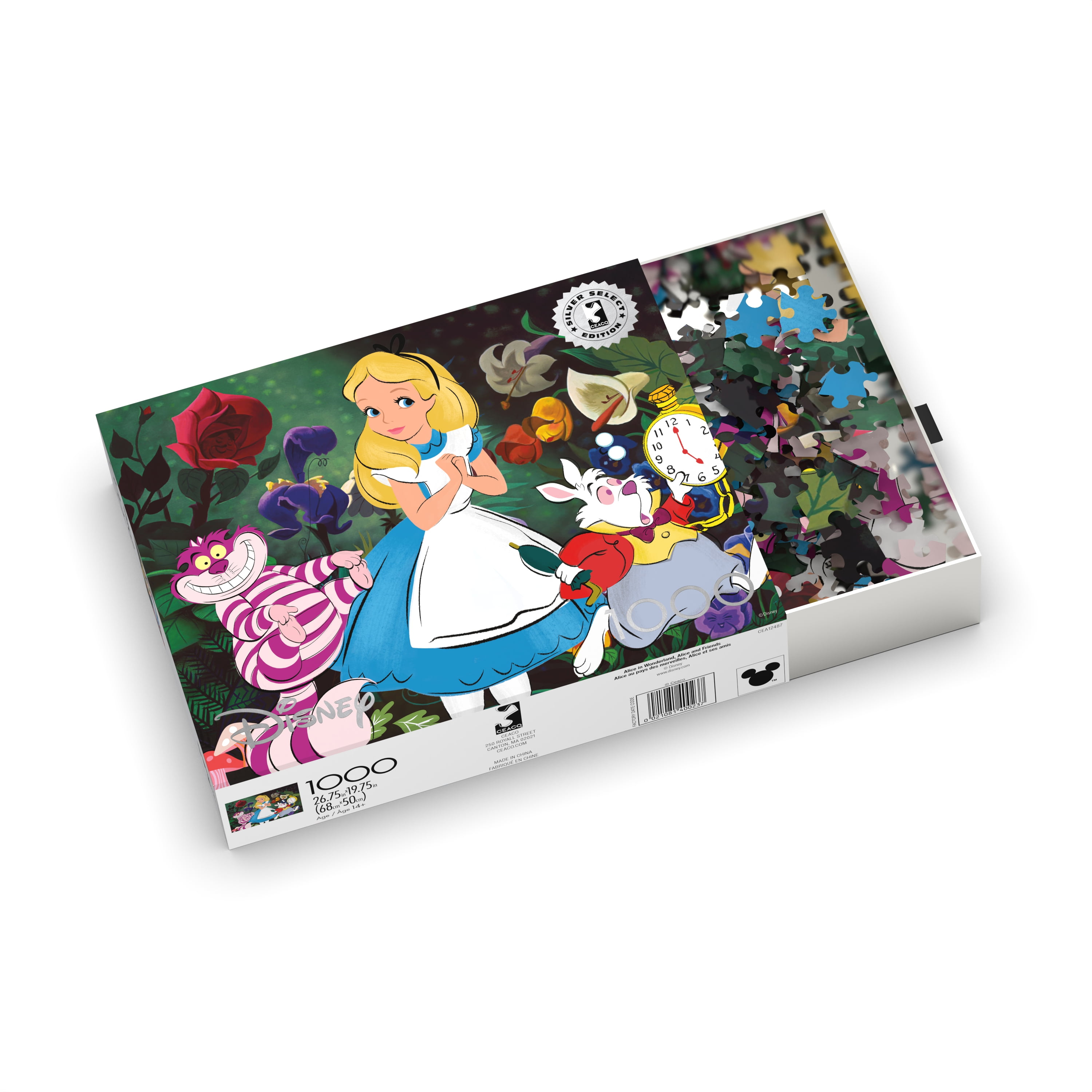 Ceaco 1000-Piece Silver Select Alice in Wonderland Interlocking