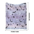 thumbnail image 3 of Nkmbld Halloween Fleece Throw Blanket, Cozy Microfiber Holiday Blanket for Chair Sofa Bed Camping, Fuzzy Fluffy Soft Nap Blanket Gifts for Women, 3 of 9