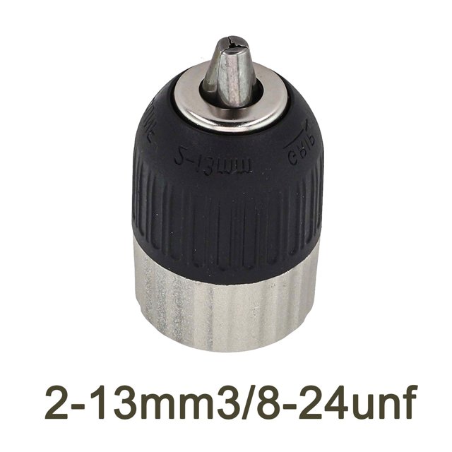 2-13mm Electric Drill Chuck Keyless Self-locking 3/8-24UNF Keyless Adapter