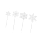 thumbnail image 1 of 4 adornos para cupcakes con forma de copo de nieve, palillos para donuts, decoración para baby shower Transparente, 1 of 9