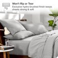 thumbnail image 5 of Bare Home Ensemble Literie Chinée 7 Pcs, Grand Lit, Gris Chiné, 5 of 5
