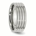 thumbnail image 4 of Bague de Mariage en Acier Inoxydable 8mm pour Papa Homme pour Lui, 4 of 10