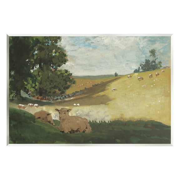 Stupell Warm Afternoon Winslow Homer Classic Landscape Painting Wall Plaque Unframed Art Print Wall Art