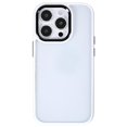 thumbnail image 2 of KAIYANG Para iPhone 14 Pro Max 6.7 pulgadas Funda de PC + TPU antidesgaste Marco de lente de cámara de metal Funda de teléfono anticaída Estilo H iPhone 14 Pro Max Blanco, 2 of 5