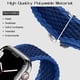 thumbnail image 3 of Stretchy Solo Loop Strap Compatible with Apple Watch Band 45mm 44mm 42mm, Adjustable Elastic Nylon Braided Sport Wristbands for iWatch Series 7 6 5 4, 3 of 4