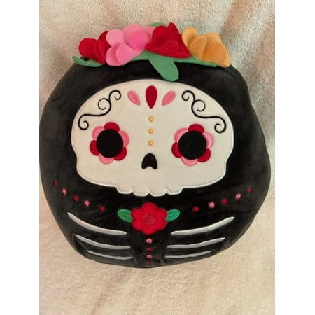 Squishmallow Official Kellytoy Halloween Squishy Soft Plush Toy Animals (Anessa the Sugar Skull), 12 Inch