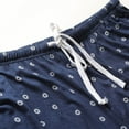 thumbnail image 2 of SWSMCLT Women's Pajamas Pants Cotton Capris Mid Rise Long Pj Pant Floral Printed Stretch Sleep Bottoms Comfy Navy X-Large, 2 of 4