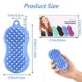 thumbnail image 5 of Hair Scalp Massager Integrated Design Silicone Shampoo Dandruff Shower Neck Brush Gentle Bath Body Head Scrubber Exfoliating Premium Wet And Dry Easy to Clean Hair Care Product for Women & Men(black), 5 of 7