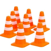 Roadblock Sand Table Model Simulation Traffic Safety Cone Pretend Toy Set Abs Travel Toddler 84 Pcs