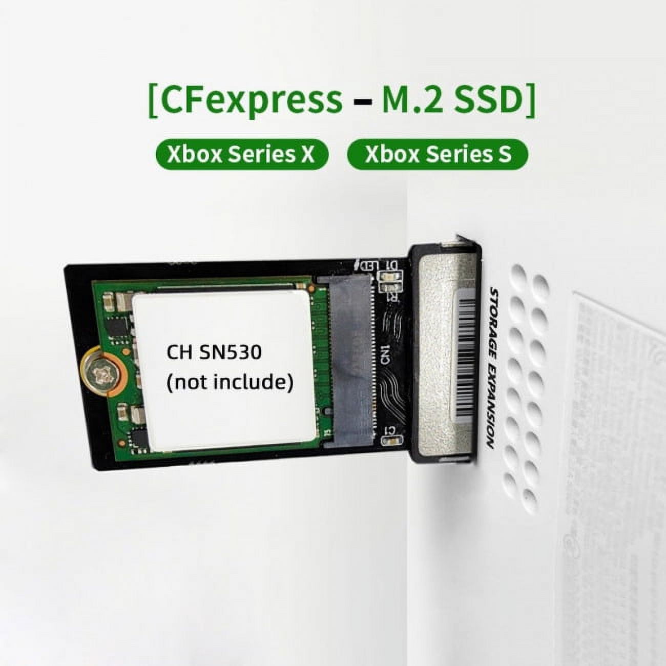 JSER CF-Express Type-B to NVMe 2230 M.2 M-Key CH SN530 SSD Adapter CFE for XBOX Series XS PCIe4.0 Expansion Memory Card