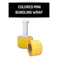 thumbnail image 4 of MMBM Yellow Mini Stretch Wrap with Reusable Handle 3" x 1000' 36 Rolls 80 Gauge Plastic Film for Wrapping and Packing, 4 of 7