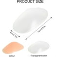 thumbnail image 2 of Shoulder Push-Up Pad,Happon 2 Pairs Soft Silicone Shoulder Pads for Women,Reusable Transparent Shoulder Pad,Invisible Shoulder Pad Self Adhesive for Woman Man Suit, Blazer, Coat, Shirt, Dress, 2 of 6