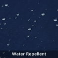 thumbnail image 7 of GlowSol Waterproof Tier Curtain for Bathroom Blackout Kitchen Curtains with Embossed Dots, Navy Blue, 30"W x 45"L Set of 2, 7 of 7
