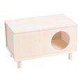 thumbnail image 4 of Casa de madera para hámsteres, hábitat para hámsteres, escondite resistente para jugar, refugio para hámsteres Grande, 4 of 9